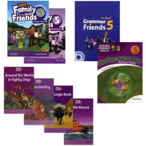 پک کامل کتاب فمیلی اند فرندز  5 American Family and Friends pack ویرایش دوم سایز وزیری